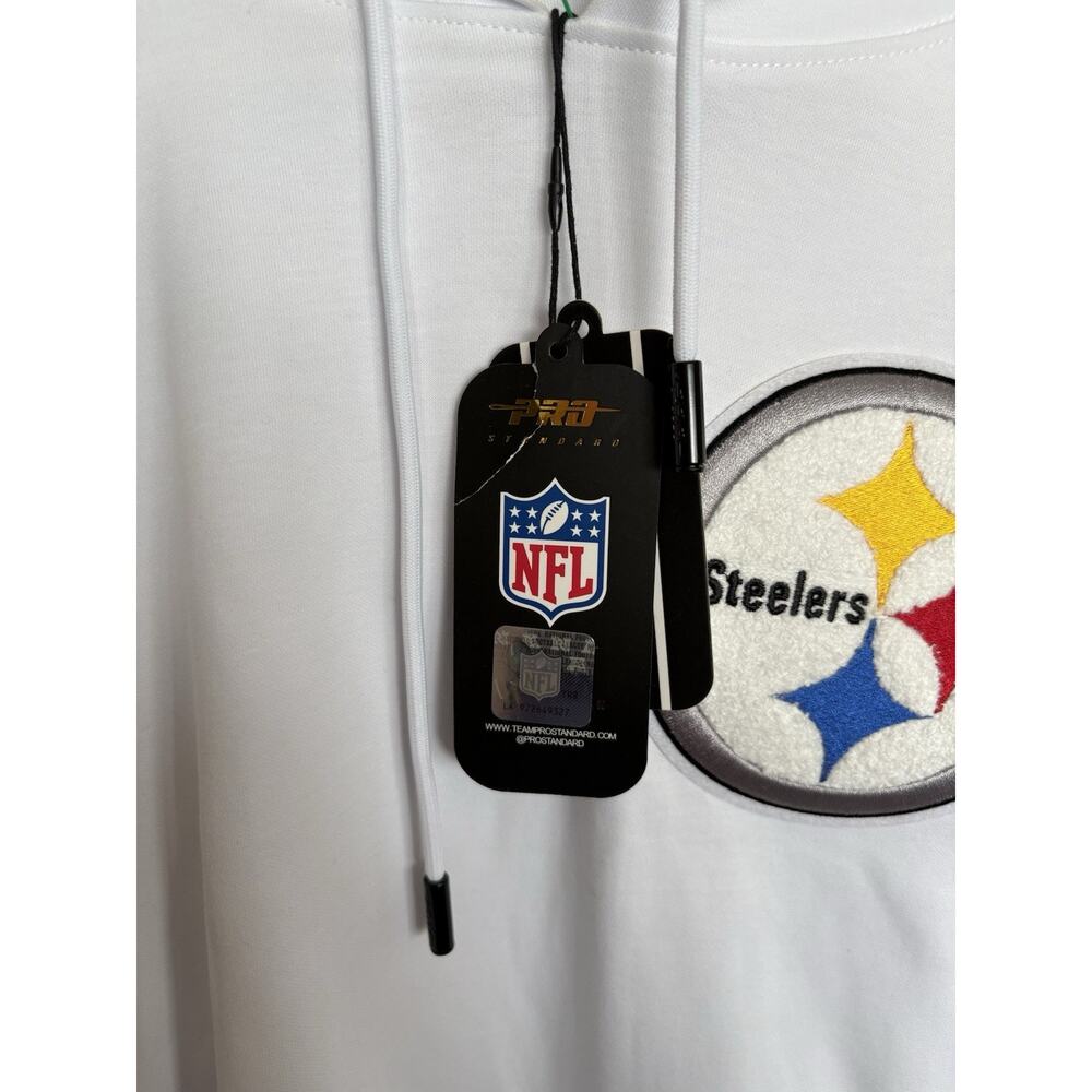 Pro Standard Pittsburgh Steelers White Pullover Hoodie NWT Men’s Large NFL New - Picture 2 of 11
